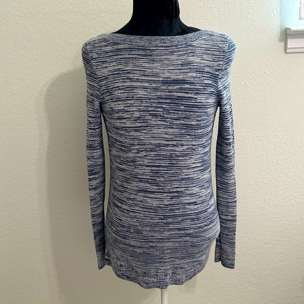 Ann Taylor Factory Ribbed Knit Long Sleeve Top